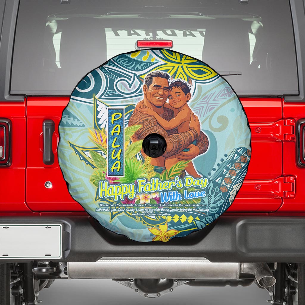 Palau Father's Day Polynesia Spare Tire Cover Dad and Son DT02 - Polynesian Pride