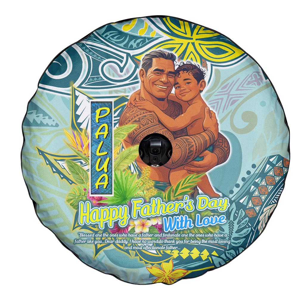 Palau Father's Day Polynesia Spare Tire Cover Dad and Son DT02 - Polynesian Pride