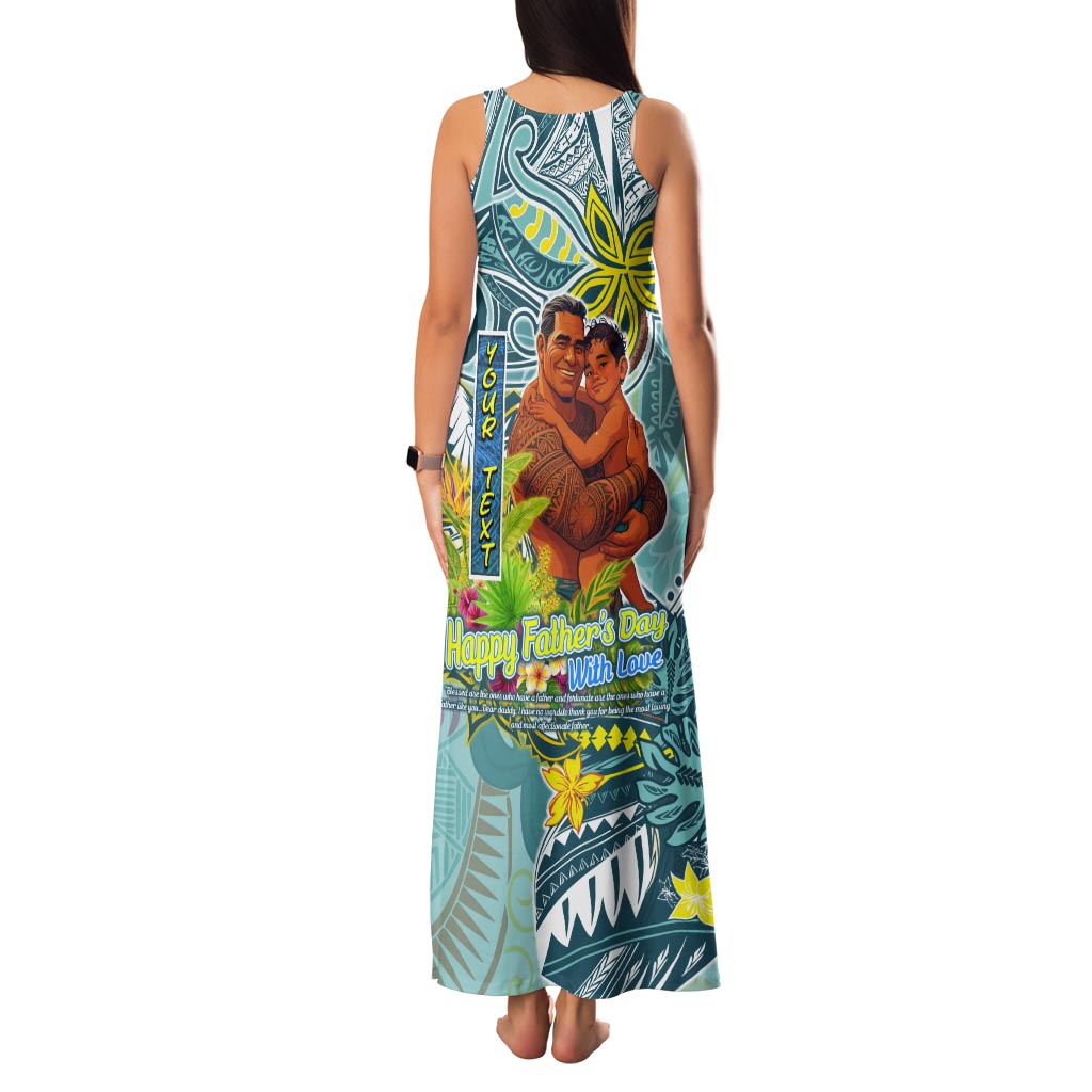 Palau Father's Day Polynesia Tank Maxi Dress Dad and Son DT02 - Polynesian Pride