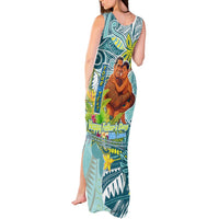 Palau Father's Day Polynesia Tank Maxi Dress Dad and Son DT02 - Polynesian Pride