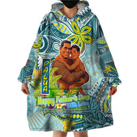 Palau Father's Day Polynesia Wearable Blanket Hoodie Dad and Son DT02 - Polynesian Pride