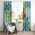 Palau Father's Day Polynesia Window Curtain Dad and Son