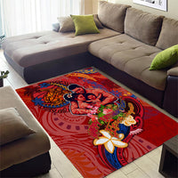 Happy Father's Day French Polynesia Area Rug Family Turtle Hibiscus DT02 - Polynesian Pride