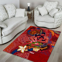 Happy Father's Day French Polynesia Area Rug Family Turtle Hibiscus DT02 - Polynesian Pride