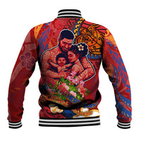 Happy Father's Day French Polynesia Baseball Jacket Family Turtle Hibiscus DT02 - Polynesian Pride