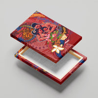 Happy Father's Day French Polynesia Canvas Wall Art Family Turtle Hibiscus DT02 - Polynesian Pride