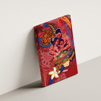 Happy Father's Day French Polynesia Canvas Wall Art Family Turtle Hibiscus DT02 - Polynesian Pride
