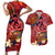 Happy Father's Day French Polynesia Couples Matching Short Sleeve Bodycon Dress and Hawaiian Shirt Family Turtle Hibiscus