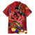 Happy Father's Day French Polynesia Family Matching Off Shoulder Maxi Dress and Hawaiian Shirt Family Turtle Hibiscus