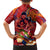 Happy Father's Day French Polynesia Family Matching Off Shoulder Short Dress and Hawaiian Shirt Family Turtle Hibiscus