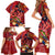 Happy Father's Day French Polynesia Family Matching Short Sleeve Bodycon Dress and Hawaiian Shirt Family Turtle Hibiscus