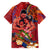 Happy Father's Day French Polynesia Family Matching Short Sleeve Bodycon Dress and Hawaiian Shirt Family Turtle Hibiscus