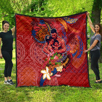 Happy Father's Day French Polynesia Quilt Family Turtle Hibiscus DT02 - Polynesian Pride