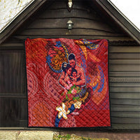 Happy Father's Day French Polynesia Quilt Family Turtle Hibiscus DT02 - Polynesian Pride