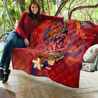 Happy Father's Day French Polynesia Quilt Family Turtle Hibiscus DT02 - Polynesian Pride