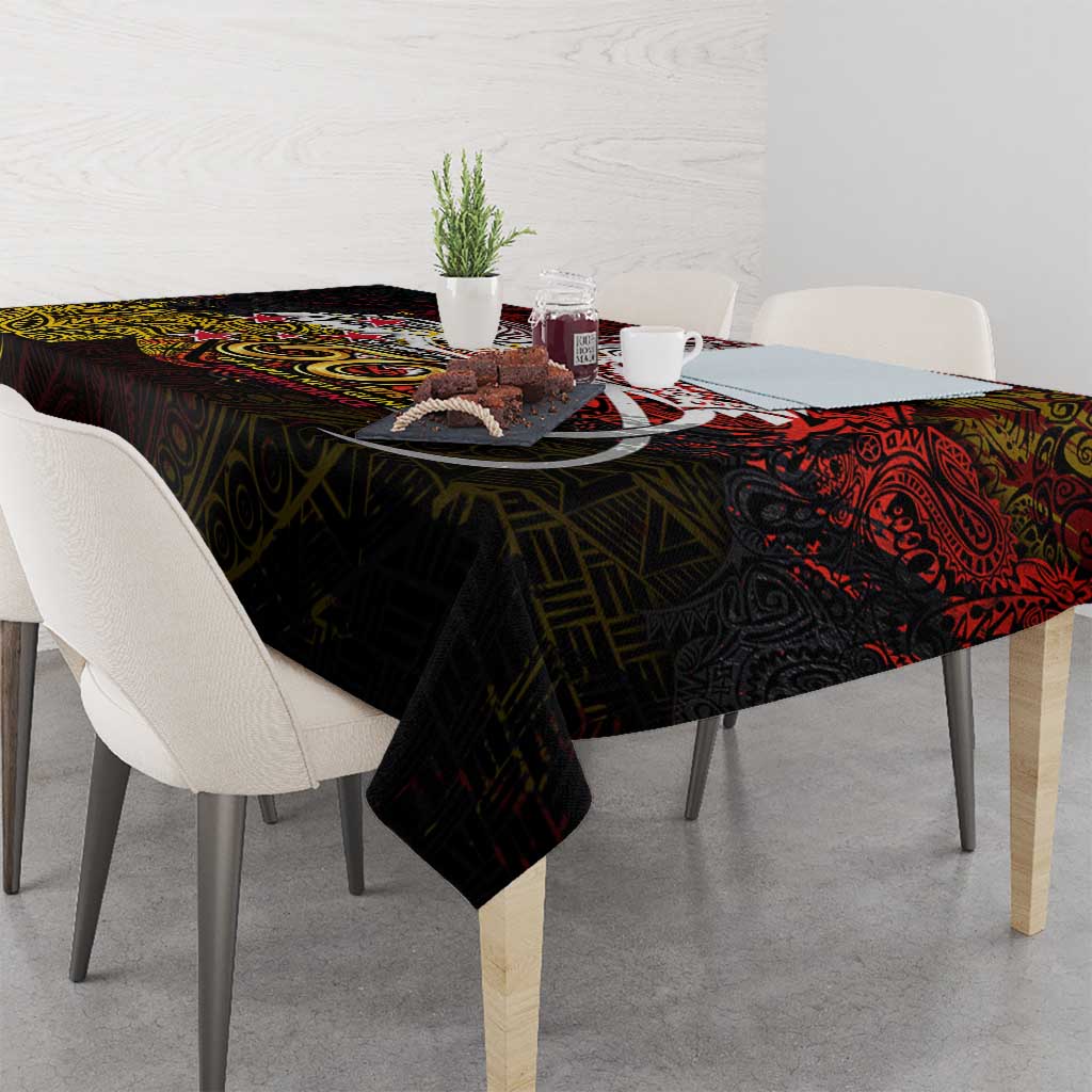 PNG 1975 - 2025 Tablecloth Papua New Guinea 50th Independence Anniversary DT02 - Polynesian Pride