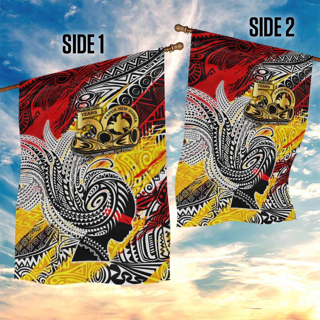 Papua New Guinea 50th Independence Day Garden Flag Celebrate Our History, Inspire Our Future DT02 - Polynesian Pride