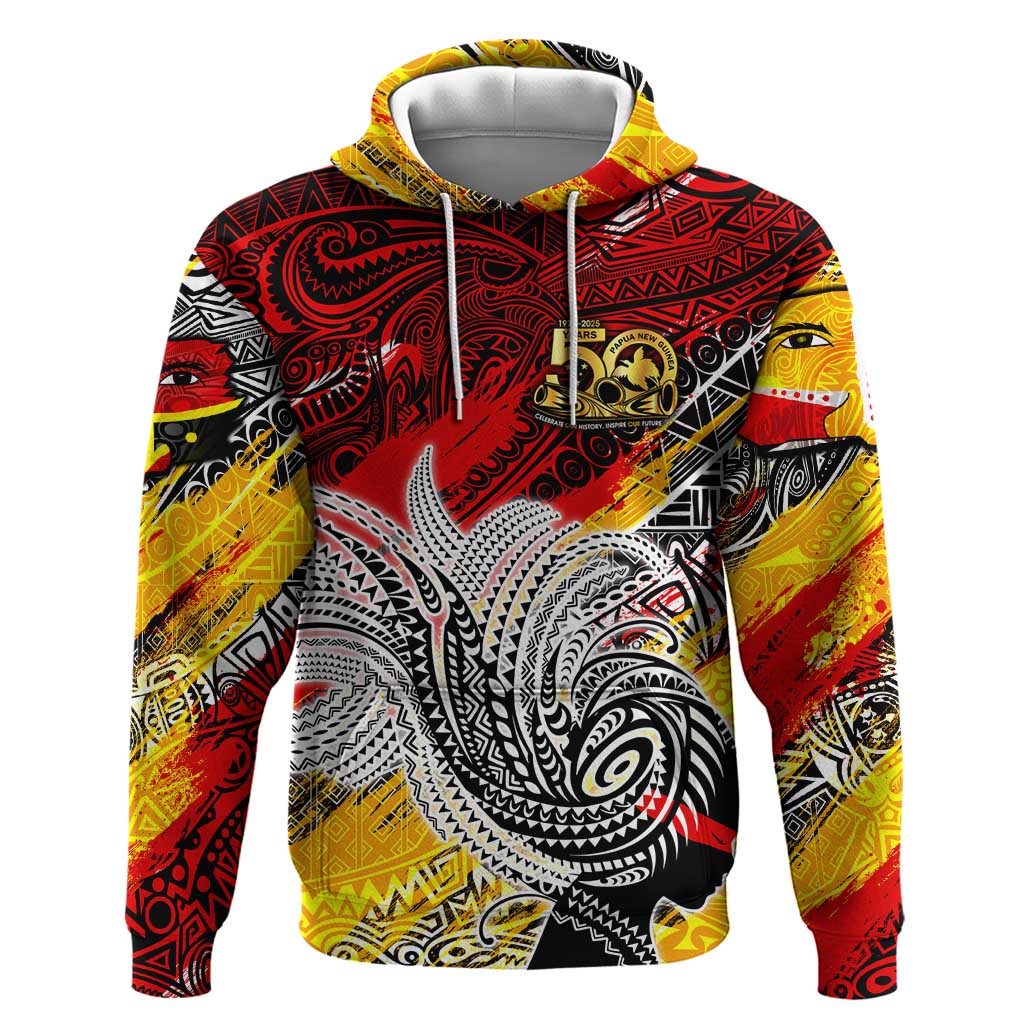 Papua New Guinea 50th Independence Day Hoodie Celebrate Our History, Inspire Our Future DT02 Pullover Hoodie Art - Polynesian Pride