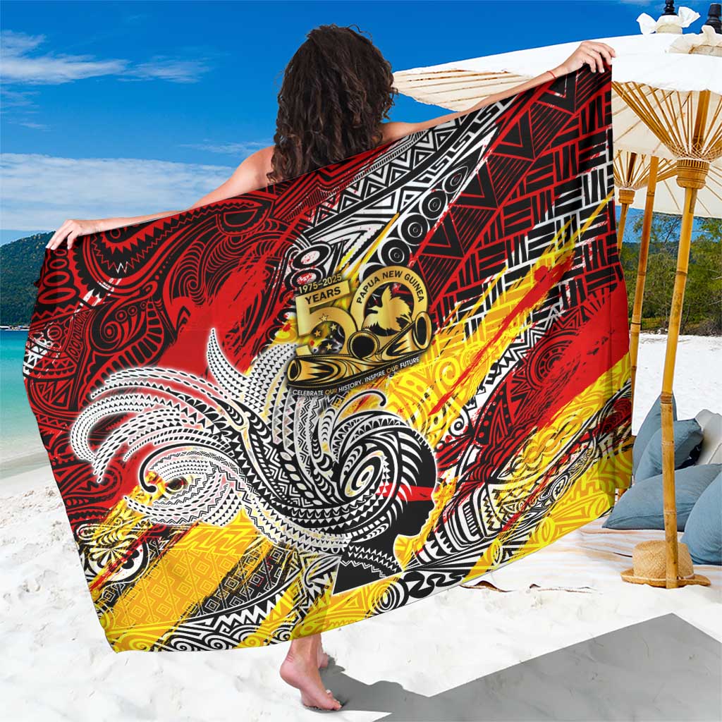 Papua New Guinea 50th Independence Day Sarong Celebrate Our History, Inspire Our Future DT02 One Size 44 x 66 inches Art - Polynesian Pride