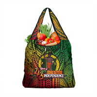 Vanuatu 45th Independence Anniversary Grocery Bag Embracing Our Traditions Shaping Our Future DT02 1-pack One Size Art - Polynesian Pride