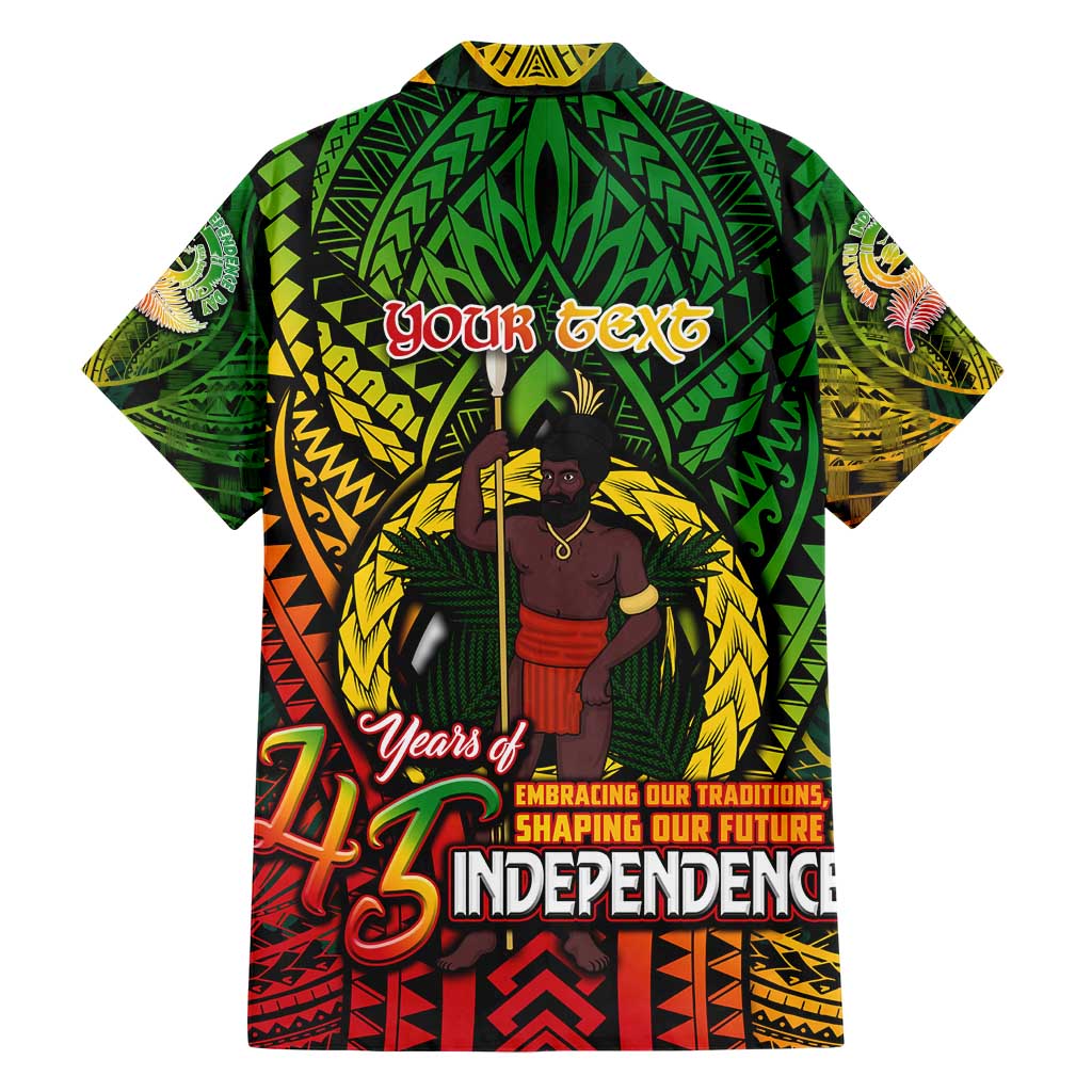 Vanuatu 45th Independence Anniversary Hawaiian Shirt Embracing Our Traditions Shaping Our Future DT02 - Polynesian Pride