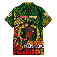 Vanuatu 45th Independence Anniversary Hawaiian Shirt Embracing Our Traditions Shaping Our Future DT02 - Polynesian Pride