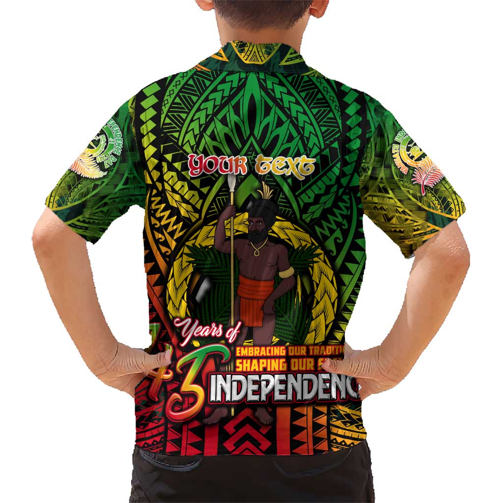 Vanuatu 45th Independence Anniversary Hawaiian Shirt Embracing Our Traditions Shaping Our Future DT02 - Polynesian Pride