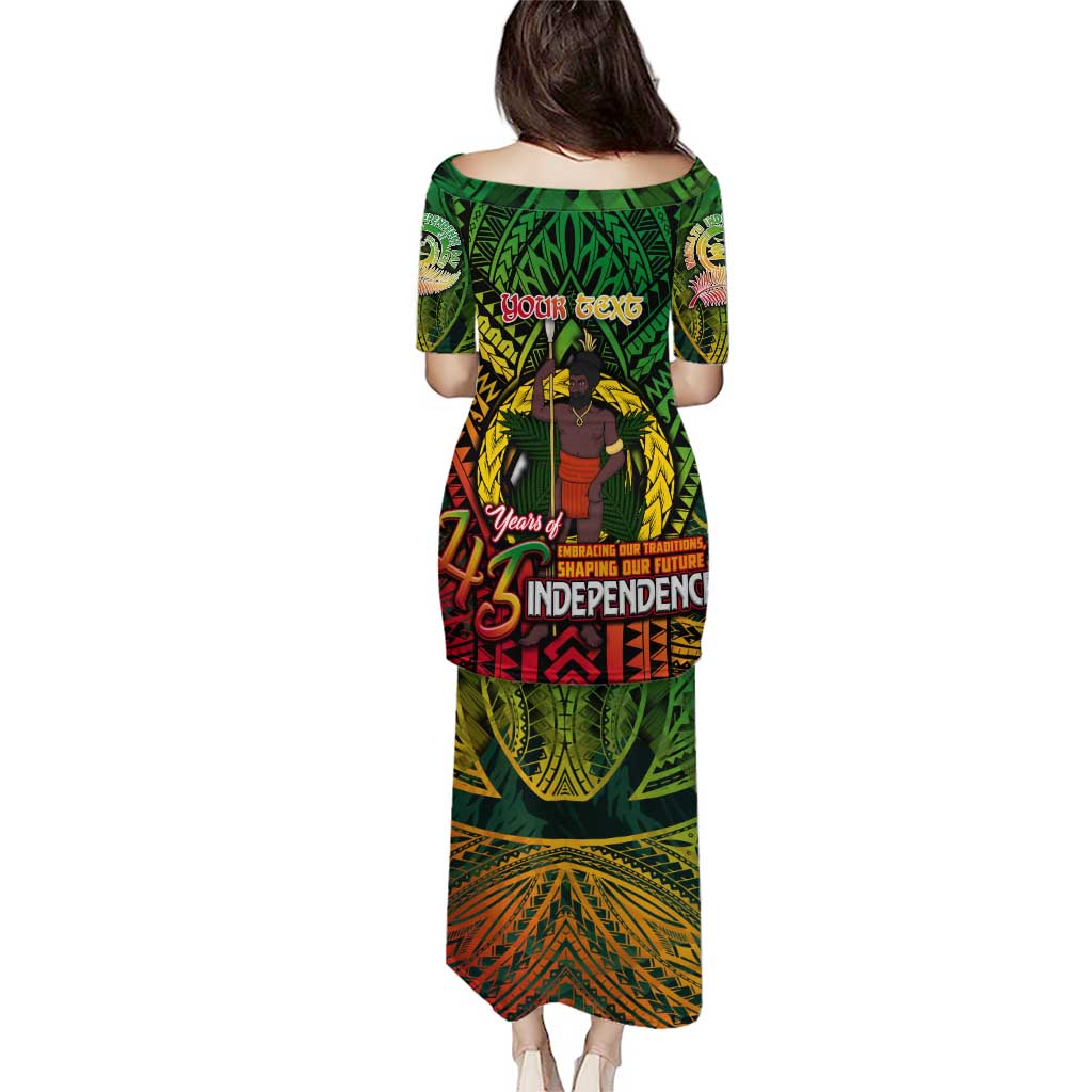 Vanuatu 45th Independence Anniversary Puletasi Embracing Our Traditions Shaping Our Future DT02 - Polynesian Pride