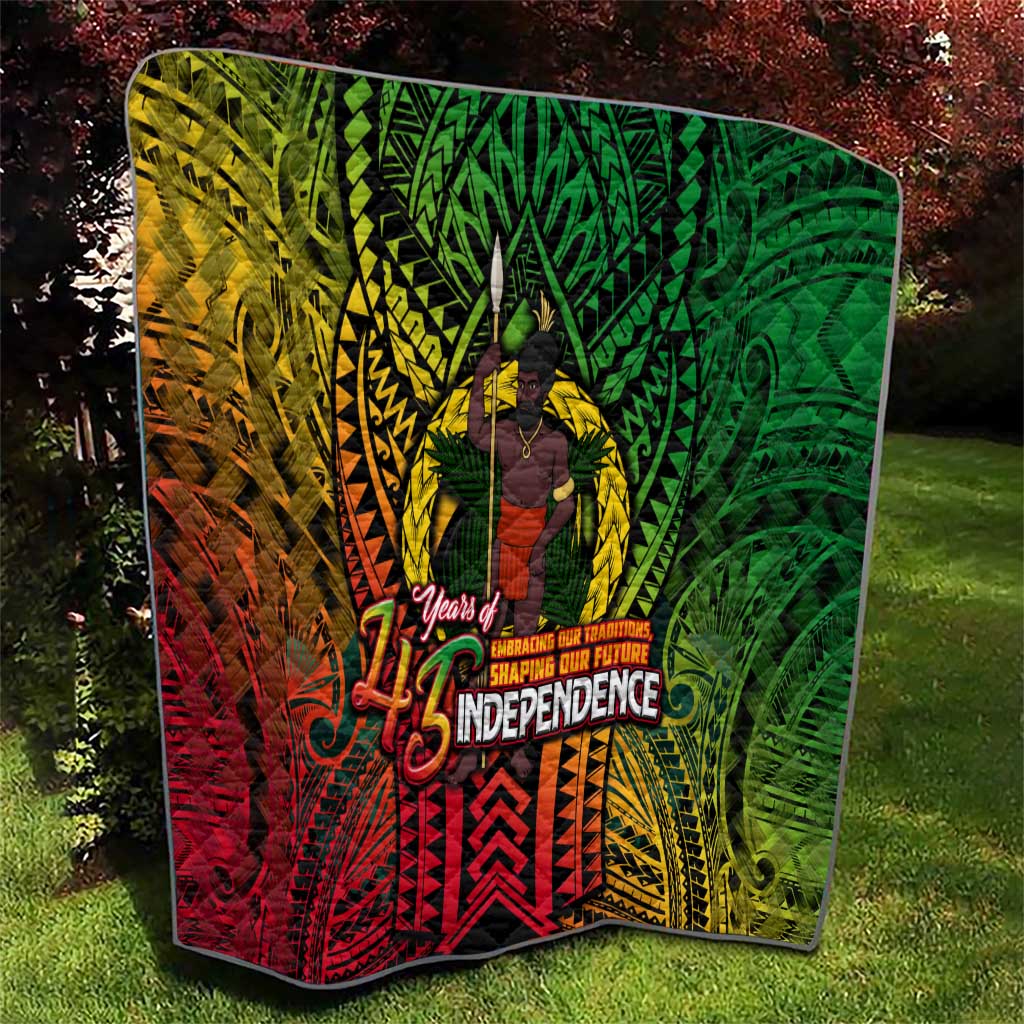 Vanuatu 45th Independence Anniversary Quilt Embracing Our Traditions Shaping Our Future DT02 - Polynesian Pride