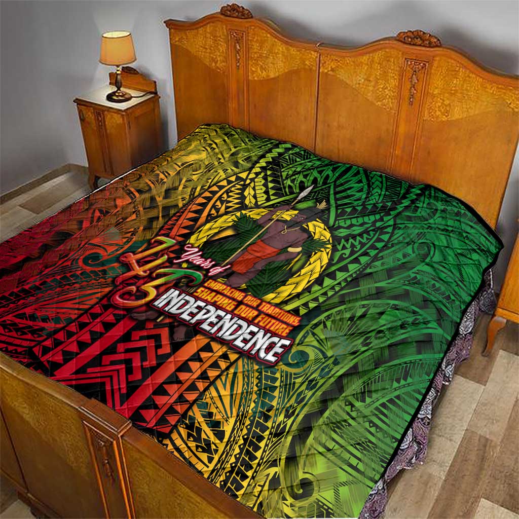 Vanuatu 45th Independence Anniversary Quilt Embracing Our Traditions Shaping Our Future DT02 - Polynesian Pride