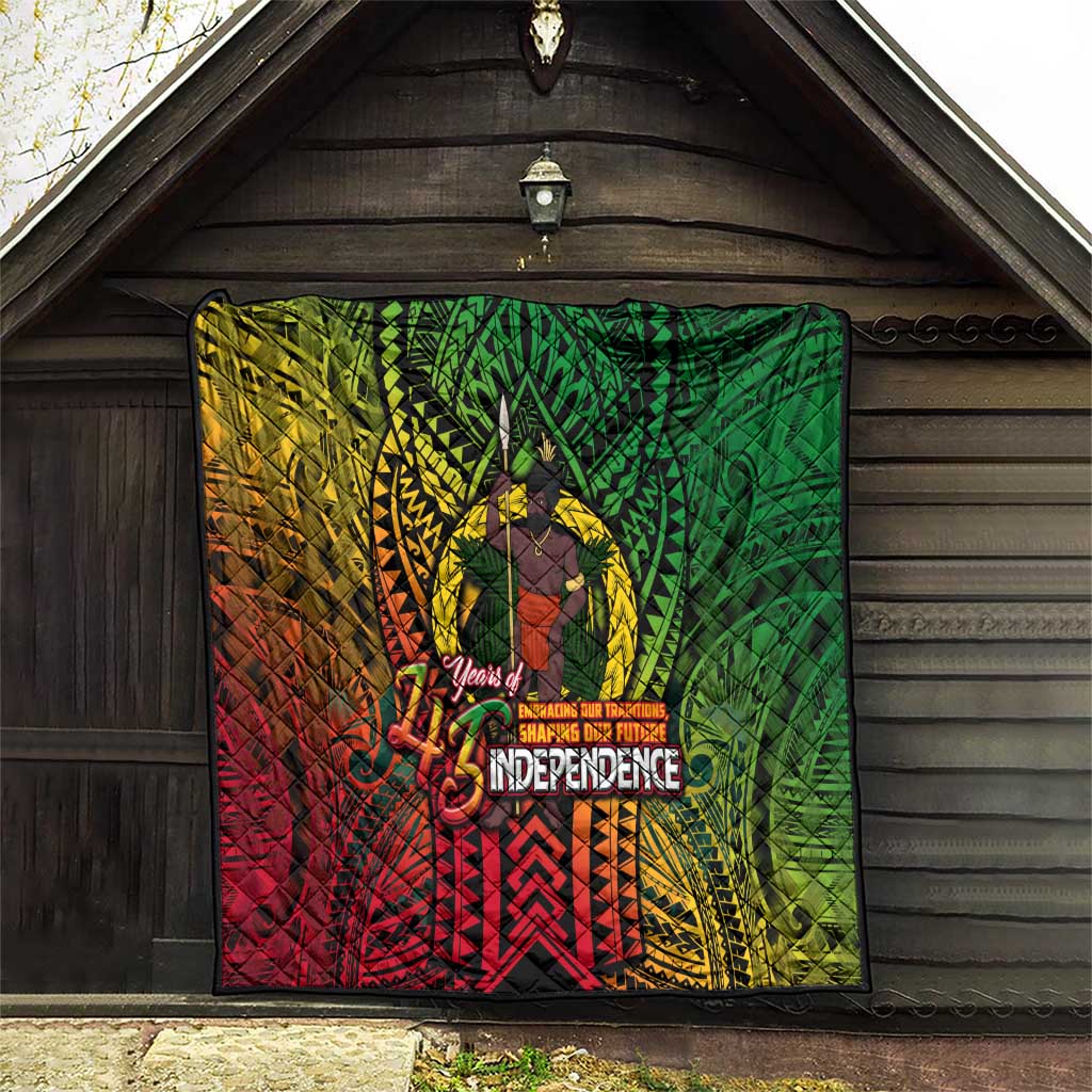 Vanuatu 45th Independence Anniversary Quilt Embracing Our Traditions Shaping Our Future DT02 - Polynesian Pride