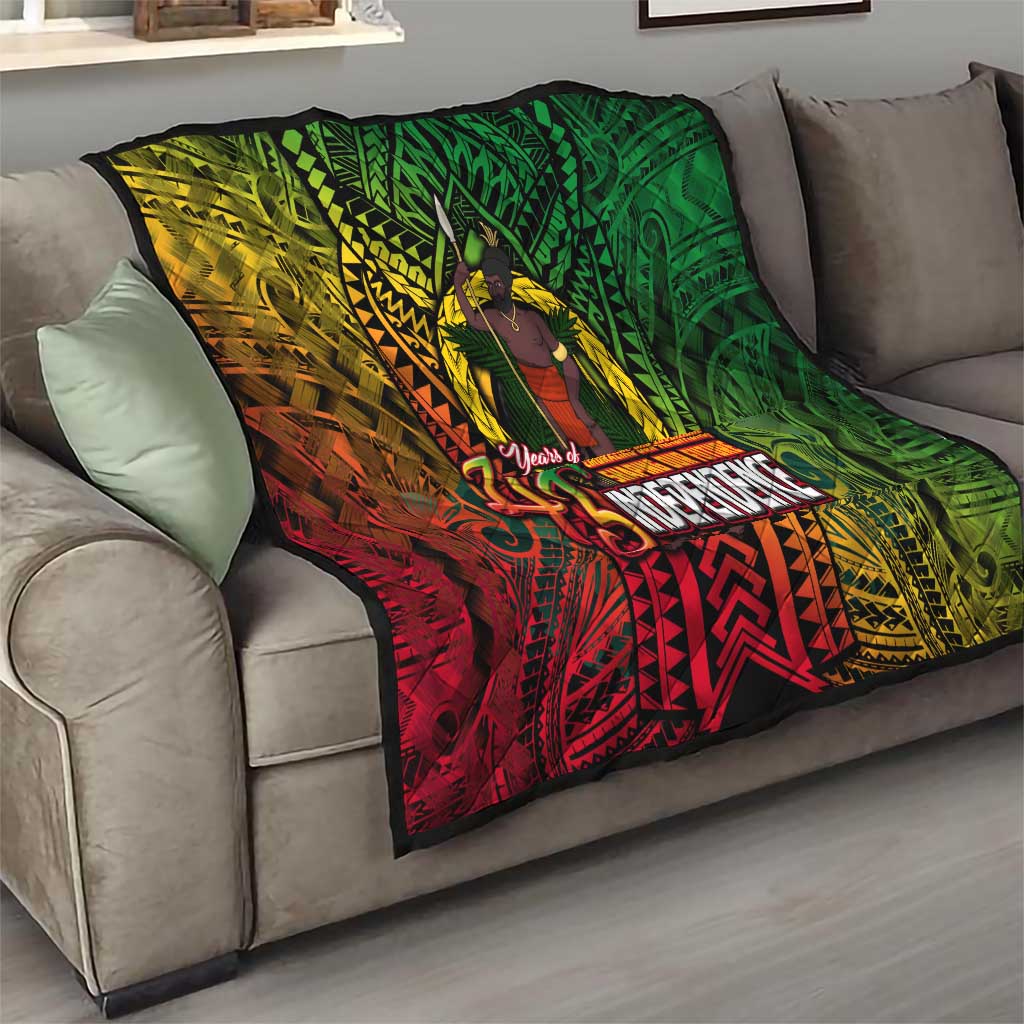 Vanuatu 45th Independence Anniversary Quilt Embracing Our Traditions Shaping Our Future DT02 - Polynesian Pride