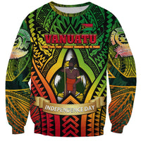 Vanuatu 45th Independence Anniversary Sweatshirt Embracing Our Traditions Shaping Our Future DT02 Unisex Art - Polynesian Pride