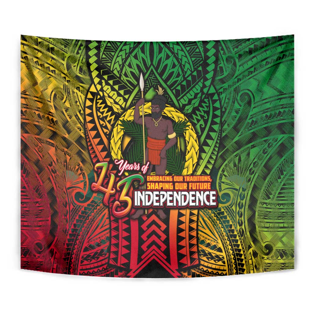 Vanuatu 45th Independence Anniversary Tapestry Embracing Our Traditions Shaping Our Future DT02 - Polynesian Pride