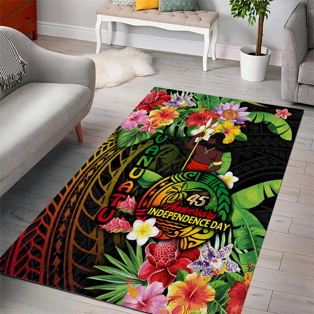45th Anniversary of Freedom Vanuatu Area Rug Island Pride Cultural Power Pacific Unity DT02 - Polynesian Pride
