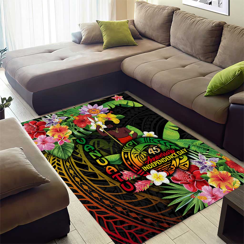45th Anniversary of Freedom Vanuatu Area Rug Island Pride Cultural Power Pacific Unity DT02 - Polynesian Pride