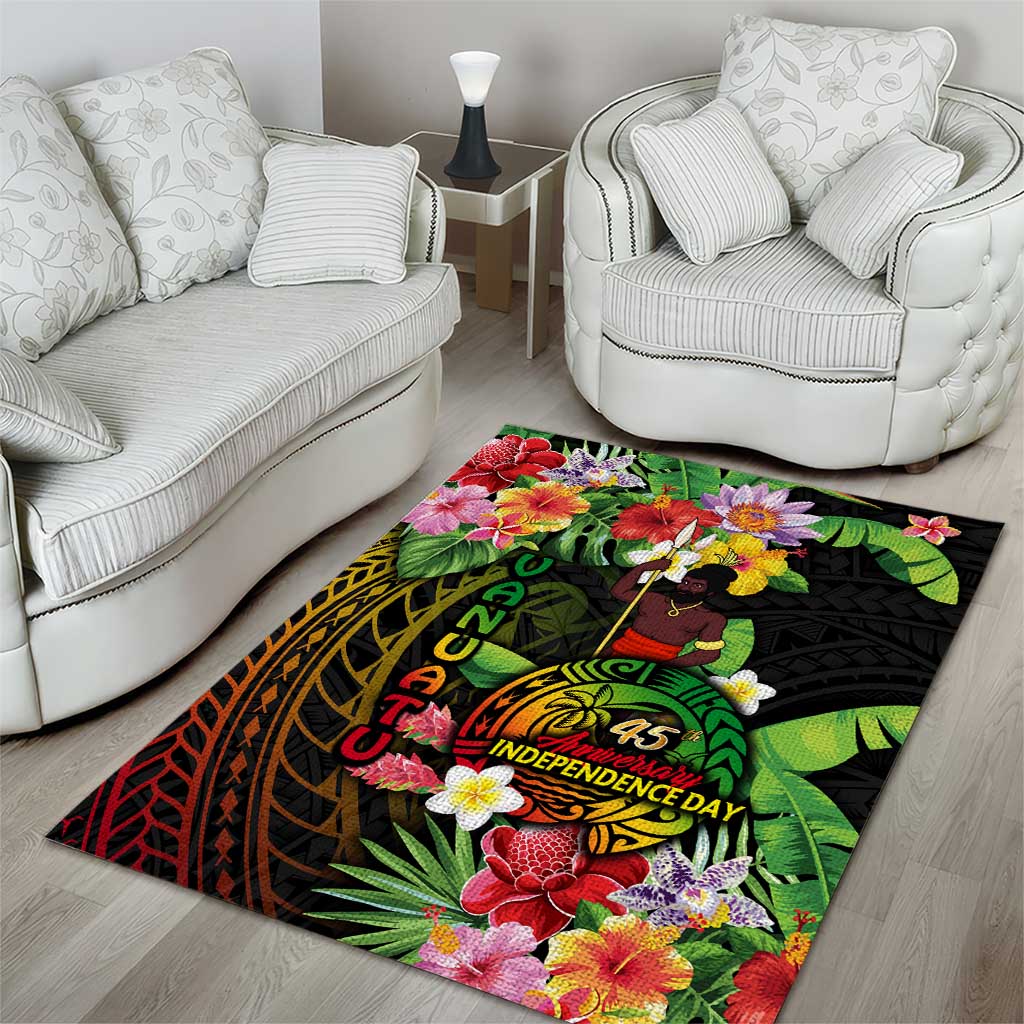 45th Anniversary of Freedom Vanuatu Area Rug Island Pride Cultural Power Pacific Unity DT02 - Polynesian Pride