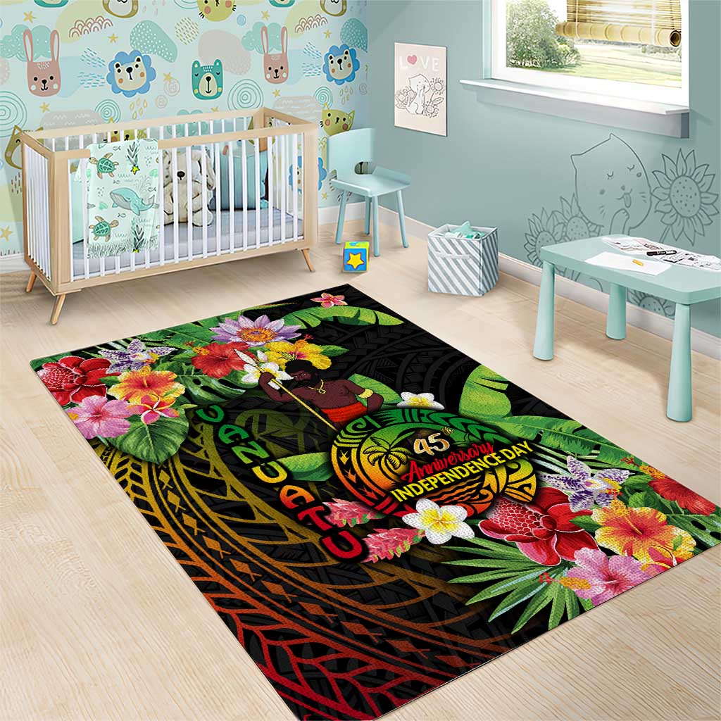 45th Anniversary of Freedom Vanuatu Area Rug Island Pride Cultural Power Pacific Unity DT02 - Polynesian Pride
