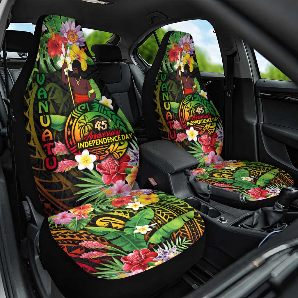 45th Anniversary of Freedom Vanuatu Car Seat Cover Island Pride Cultural Power Pacific Unity DT02 One Size Art - Polynesian Pride
