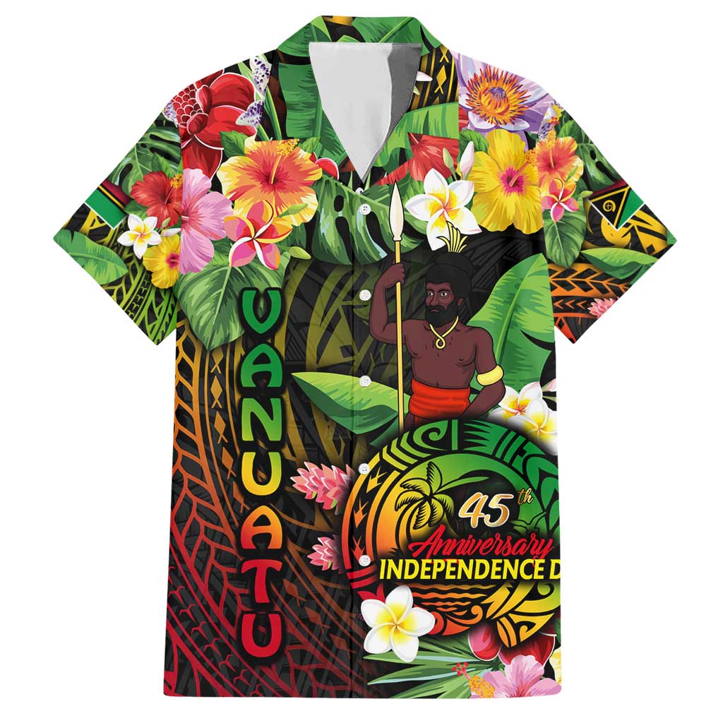 45th Anniversary of Freedom Vanuatu Hawaiian Shirt Island Pride Cultural Power Pacific Unity DT02 Art - Polynesian Pride