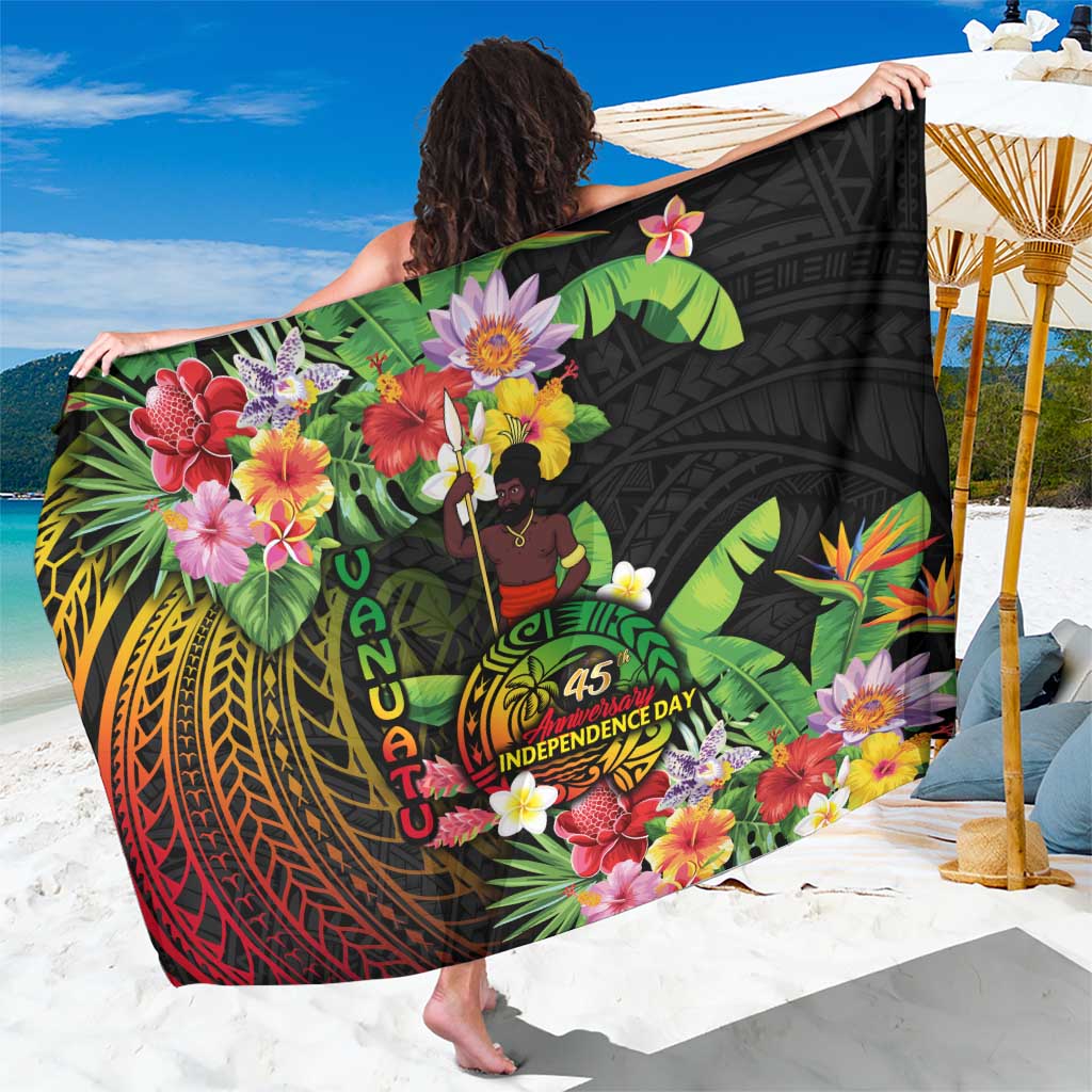 45th Anniversary of Freedom Vanuatu Sarong Island Pride Cultural Power Pacific Unity DT02 One Size 44 x 66 inches Art - Polynesian Pride