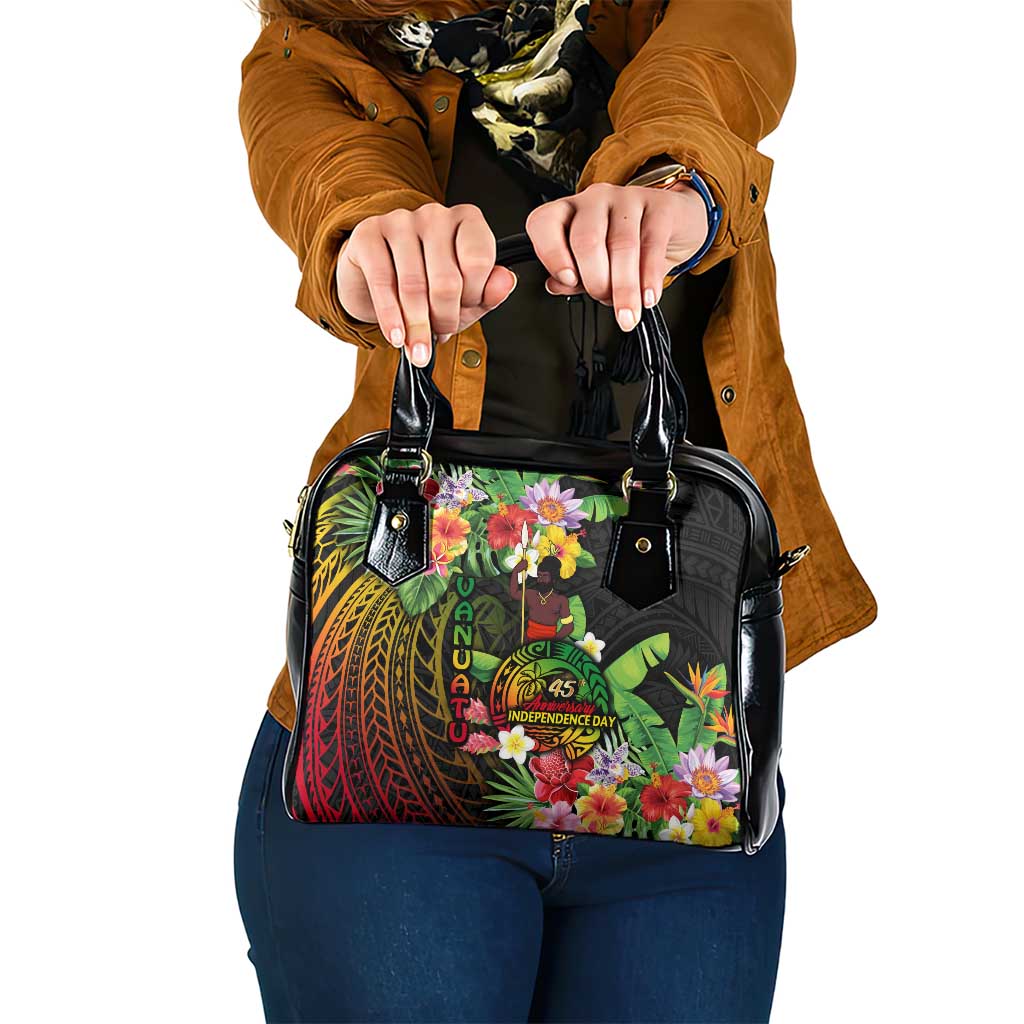 45th Anniversary of Freedom Vanuatu Shoulder Handbag Island Pride Cultural Power Pacific Unity DT02 One Size Art - Polynesian Pride