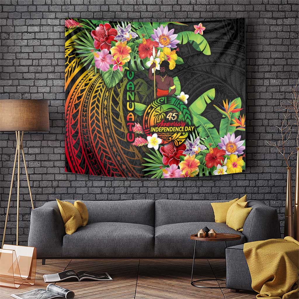45th Anniversary of Freedom Vanuatu Tapestry Island Pride Cultural Power Pacific Unity DT02 Art - Polynesian Pride