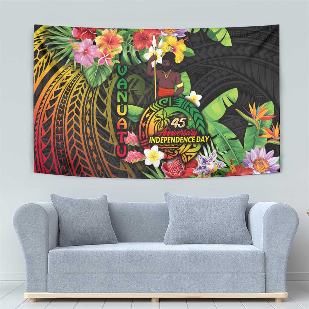 45th Anniversary of Freedom Vanuatu Tapestry Island Pride Cultural Power Pacific Unity DT02 - Polynesian Pride