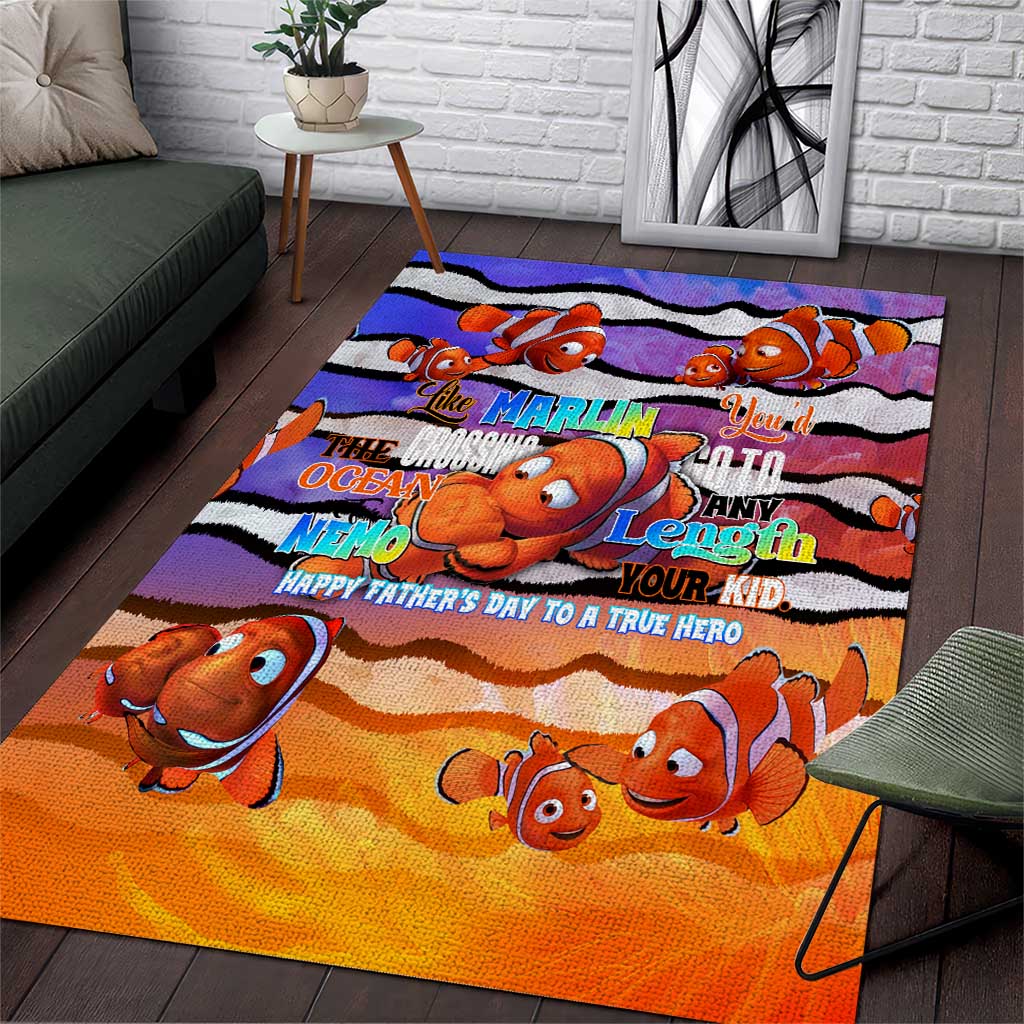 The Ocean Best Dad Area Rug Like Marlin Happy Fathers Day To a True Hero DT02 Art - Polynesian Pride