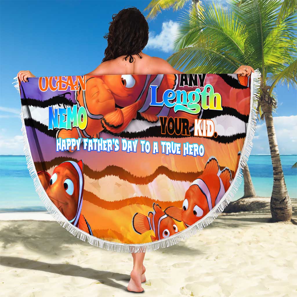 The Ocean Best Dad Beach Blanket Like Marlin Happy Fathers Day To a True Hero DT02 - Polynesian Pride