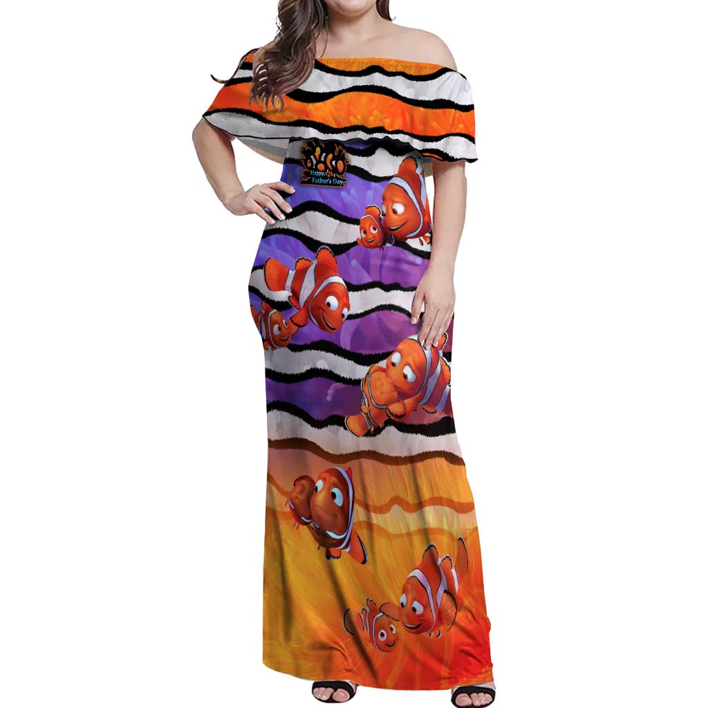 The Ocean Best Dad Off Shoulder Maxi Dress Like Marlin Happy Fathers Day To a True Hero DT02 Women Art - Polynesian Pride