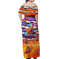 The Ocean Best Dad Off Shoulder Maxi Dress Like Marlin Happy Fathers Day To a True Hero DT02 - Polynesian Pride