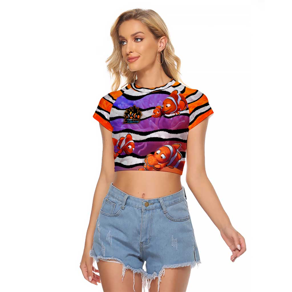 The Ocean Best Dad Raglan Cropped T Shirt Like Marlin Happy Fathers Day To a True Hero DT02 Female Art - Polynesian Pride