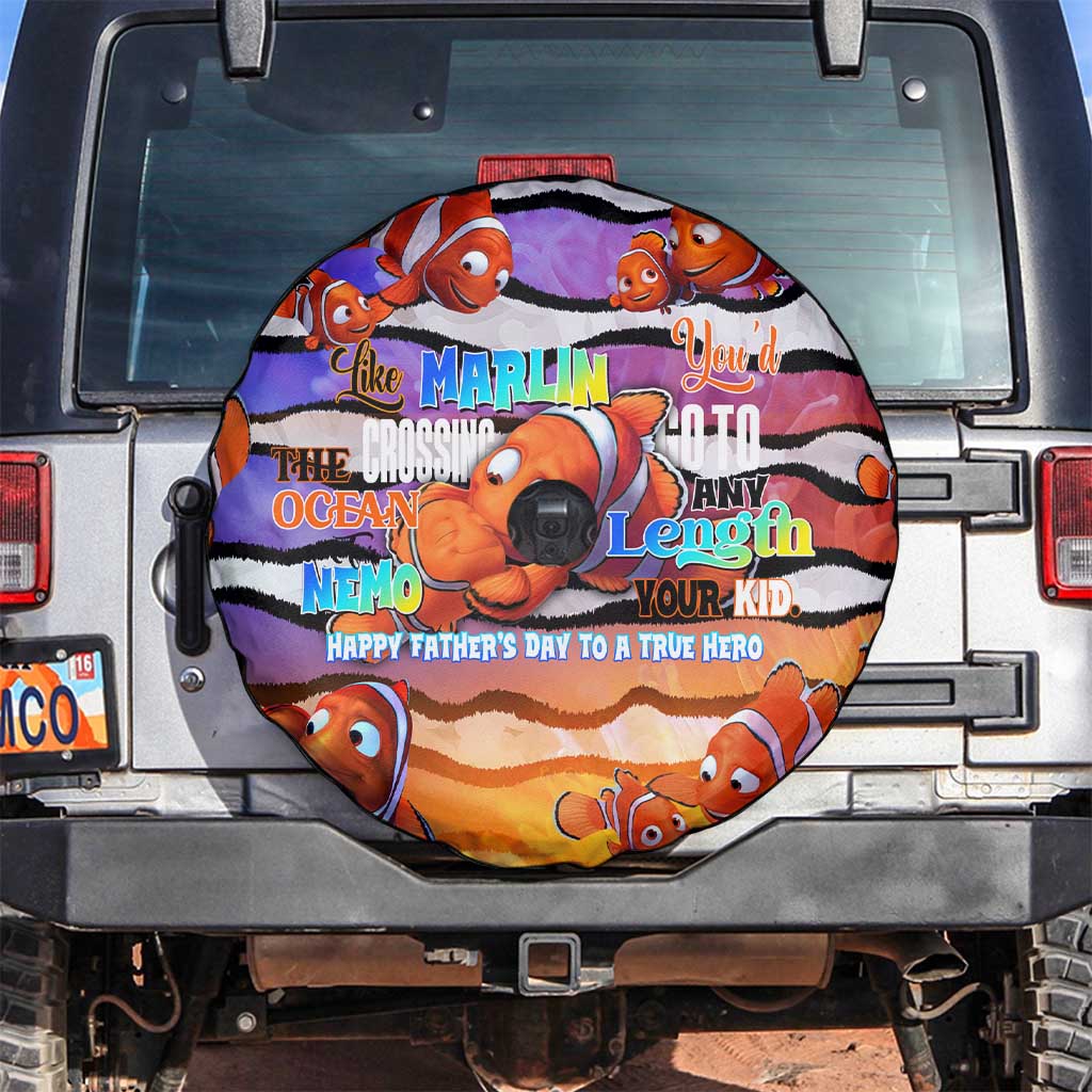 The Ocean Best Dad Spare Tire Cover Like Marlin Happy Fathers Day To a True Hero DT02 Art - Polynesian Pride